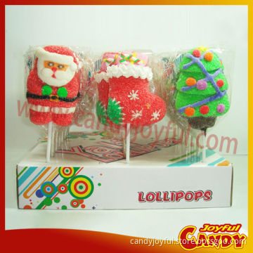 Christmas marshmallow lollipop candy